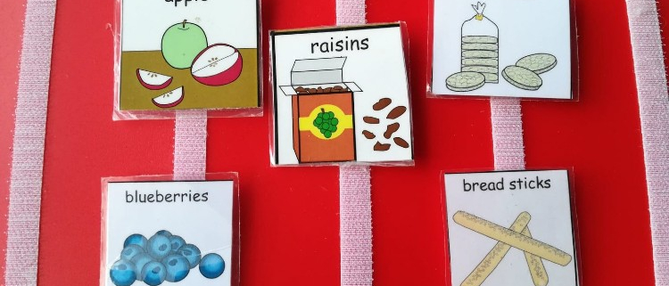 pictures of food items for a response